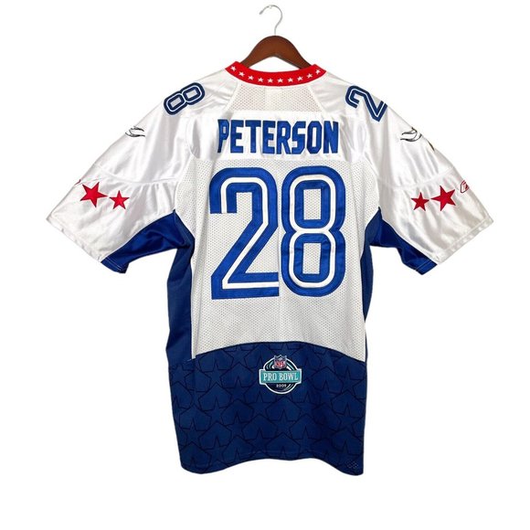 NFL Minnesota Vikings Adrian Peterson Reebok 2009 Pro Bowl Stitched Jersey-Sz 54 - Picture 3 of 12